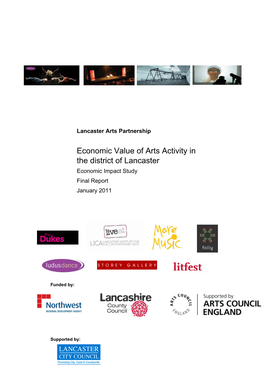 Economic Value of Arts Activity in the District of Lancaster Economic Impact Study Final Report January 2011