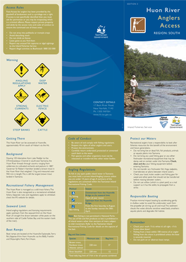 Huon River Anglers Access