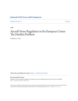 Aircraft Noise Regulation in the European Union: the Hushkit Problem