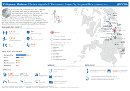 Effects of Magnitude 6.7 Earthquake in Surigao City, Surigao Del Norte (13 February 2017)