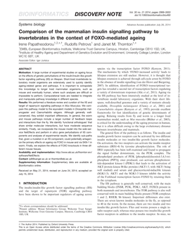 BIOINFORMATICS DISCOVERY NOTE Doi:10.1093/Bioinformatics/Btu493