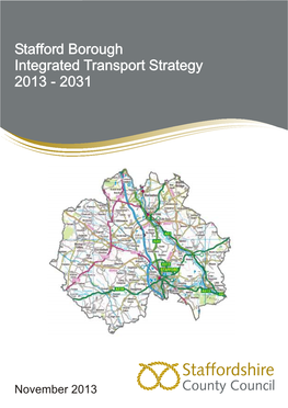 Stafford Borough Integrated Transport Strategy 2013 - 2031