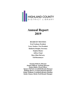 Annual Report 2019