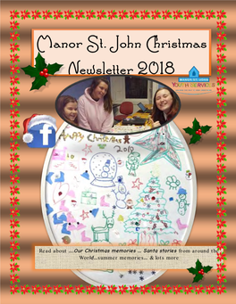 Manor St. John Christmas Newsletter 2018