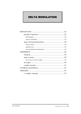 Delta Modulation