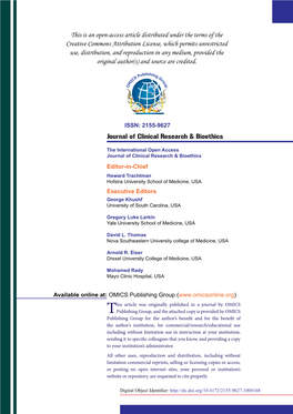 A Catholic Reflects on Dialogue in the Abortion Debate Joseph Tham* School of Bioethics, Regina Apostolorum Pontifical University, Rome, Italy