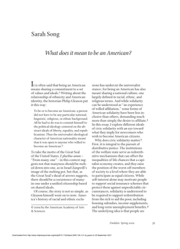 Sarah Song What Does It Mean to Be an American?