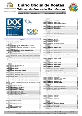 Baixar O Diário Oficial Eletrônico N° 2040