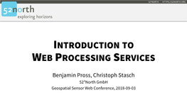 Introduction to Web-Based Geo-Processing