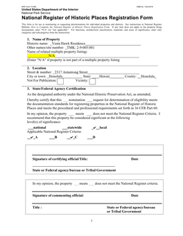 National Register of Historic Places Registration Form