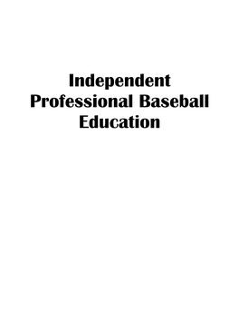 Independent Professional Baseball Education Atlantic League