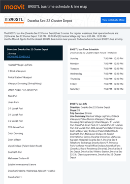 890STL Bus Time Schedule & Line Route