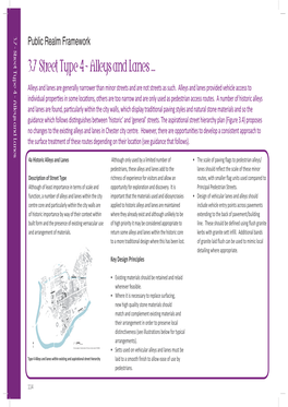 Alleys and Lanes Public Realm Framework 3.7 Street Type 4 - Alleys and Lanes