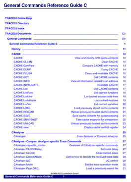 General Commands Reference Guide C