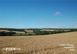 Land at Barham Canterbury Kent LAND at BARHAM, CANTERBURY, KENT Two Blocks of Arable Land with Main Road Frontage to the A260