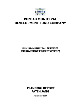 Planning Report Fateh Jang