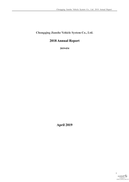 2018 Annual Report April 2019