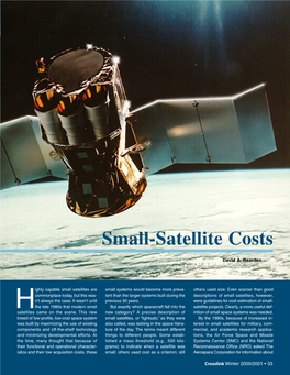 Small-Satellite Costs