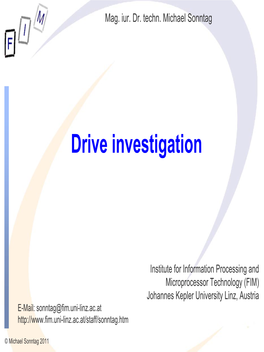 Drive Investigation