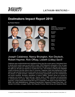 Dealmakers Impact Report 2018 by Robert Marich