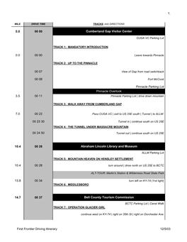 HOW to READ AUDIO ITINERARY Tour Excluding Time at Site