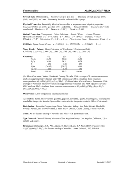 Fluorwavellite Al3(PO4)2(OH)2F⋅5H2O