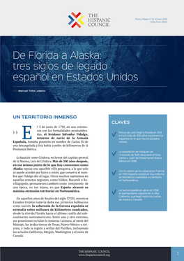 De Florida a Alaska: Tres Siglos De Legado Español En Estados Unidos