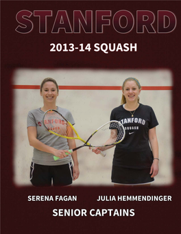 2013-2014 Squash Record Book.Indd