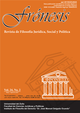 Revista De Filosofía Jurídica, Social Y Política