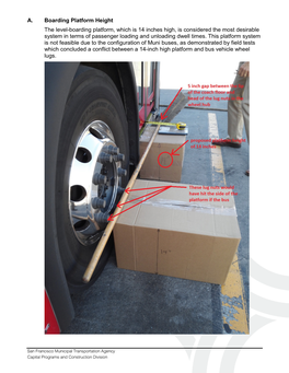 A. Boarding Platform Height the Level-Boarding Platform, Which Is 14