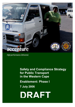 Safety and Compliance Strategy for Public Transport in the Western