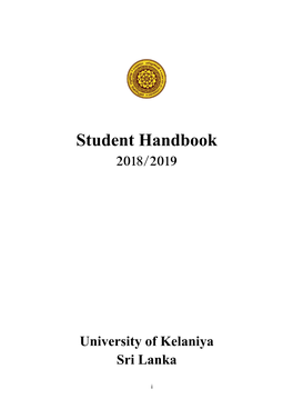 Student Handbook 2018$2019