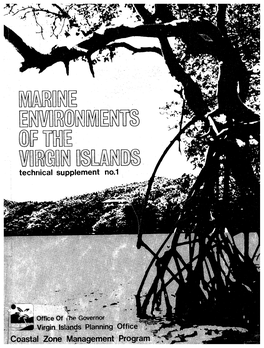 MARINE ENVIRONMENTS of the VIRGIN ISLANDS Technical Supplement No.1