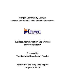 Bergen Community College Division of Business, Arts, and Social Sciences