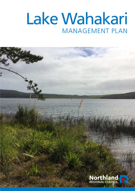 Lake Wahakari MANAGEMENT PLAN CONTENTS