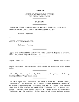 Published United States Court of Appeals for The