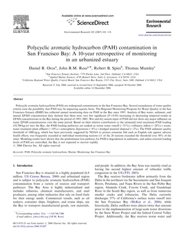 PAH) Contamination in San Francisco Bay: a 10-Year Retrospective of Monitoring in an Urbanized Estuary