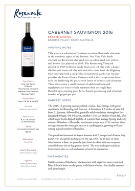 Cabernet Sauvignon 2016