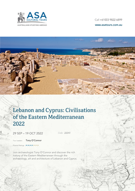 Lebanon and Cyprus: Civilisations of the Eastern Mediterranean 2022