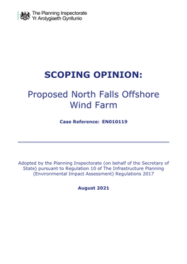 SCOPING OPINION: Proposed North Falls Offshore Wind Farm