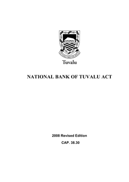 National Bank of Tuvalu Act