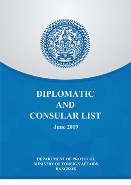 Diplomatic and Consular List