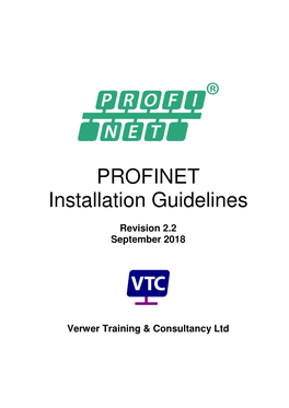PROFINET Installation Guidelines