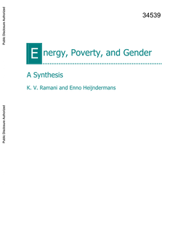 Energy Poverty Gender