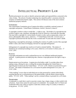 Intellectual Property Law