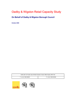 Oadby & Wigston Retail Capacity Study