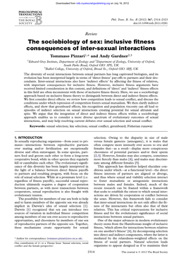 Kin Selection and Sexual Selection