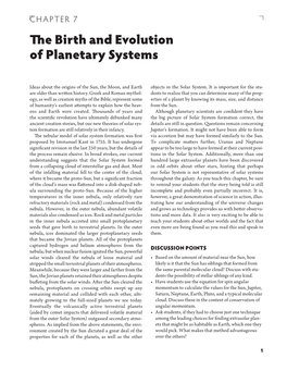 The Birth and Evolution of Planetary Systems