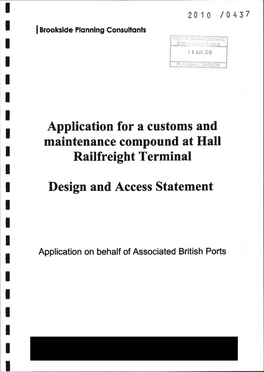 T Terminal I T Designand Accessstatement T I I Britishports I Applicationon Behalfof Associated T I I T I T I Brooksideplonnlng I I Consultonls T 1