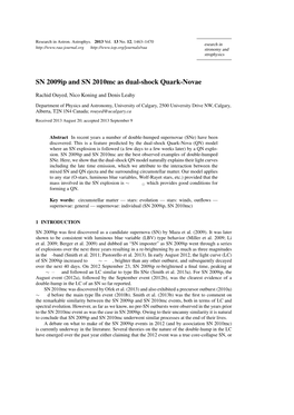 SN 2009Ip and SN 2010Mc As Dual-Shock Quark-Novae